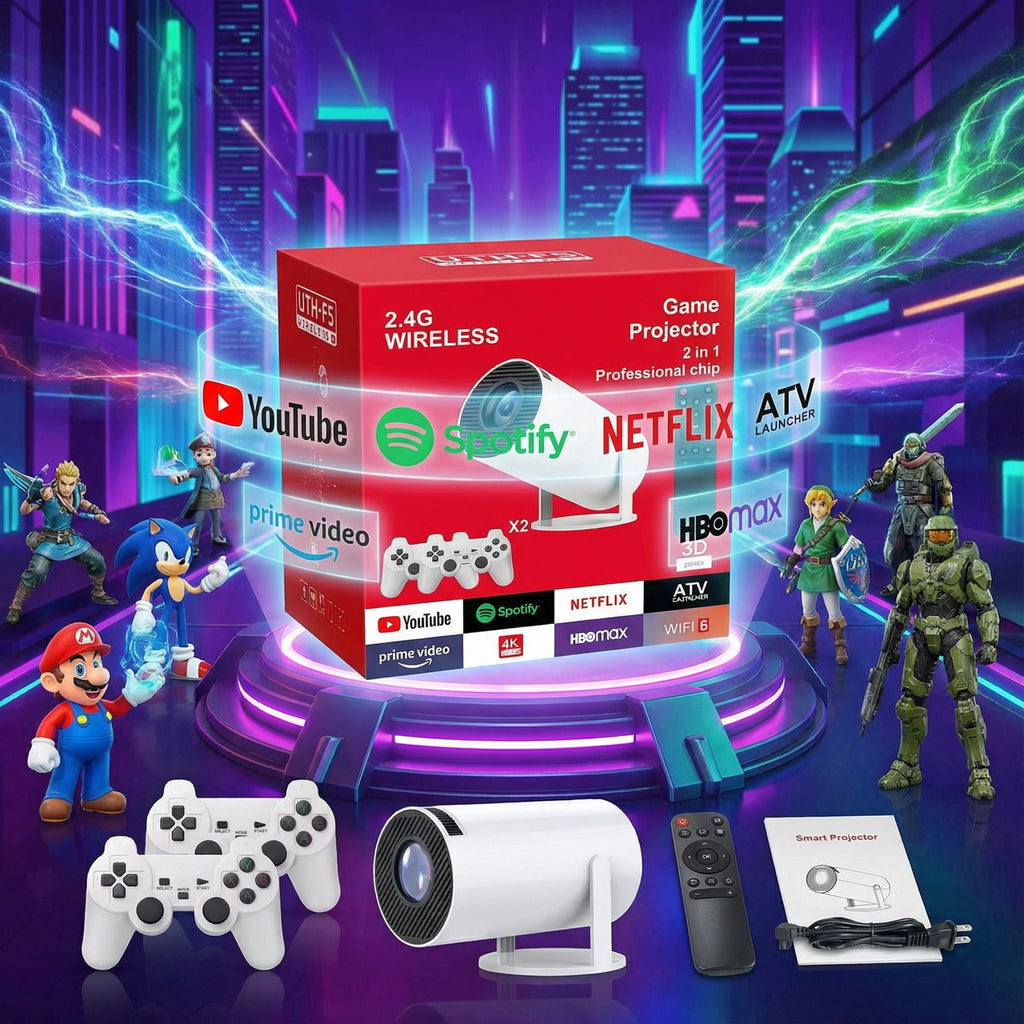 Proyector con juegos 2en1